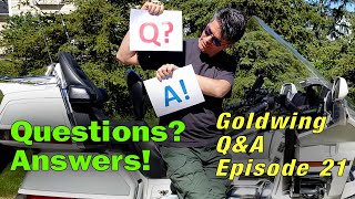 Goldwing QampA Episode 21 Helmet Hair Battery Covers Overheating GL1800 Engine Case Guards [upl. by Enelrahc]