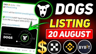 Dogs Coin 14 August Listing Reality   Dogs Coin Total Supply And Task Update [upl. by Notsej]