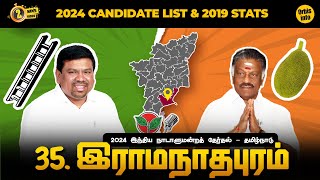 Ramanathapuram 2024 Lok Sabha Election Pre Candidates List and 2019 Stats  DMK  BJP  OPS  IUML [upl. by Denna]