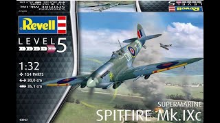 Whats In The Box Revell 03927 132 Spitfire MkIXC [upl. by Wilsey]