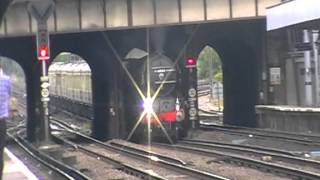 60163 Tornado whistles and opens up through Tonbridge [upl. by Mailliwnhoj]