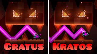 Demon Showcases Cratus amp Kratos by trideapthbear  Cratus vs Kratos Comparison  Geometry Dash [upl. by Chor]