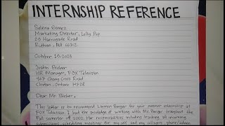 How To Write An Internship Reference Letter Step by Step Guide  Writing Practices [upl. by Alleda]