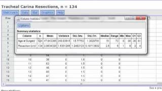 Calculating Summary Statistics in StatCrunch [upl. by Charry]