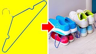 21 GENIUS WIRE HANGER LIFE HACKS TO MAKE LIFE EASIER [upl. by Neroled]