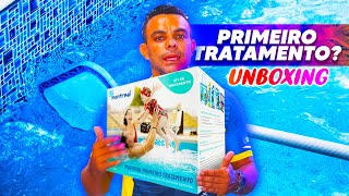 QUAIS OS PRINCIPAIS PRODUTOS PARA A LIMPEZA DA PISCINA Primeiro Tratamento Com Cloro [upl. by Yntirb800]