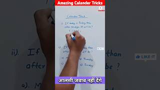 Calender Tricks for competitive exams calendar shorts mathematics mathematics ssc ibps [upl. by Glennie]