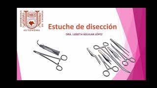 ESTUCHE DE DISECCIÓN [upl. by Nitsirk]