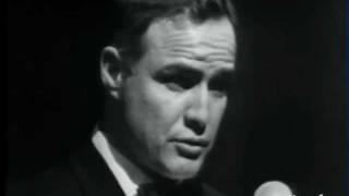 Marlon Brando charming in both French and English [upl. by Job]