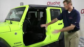 How to put the doors back on a Jeep Wrangler Tutorial [upl. by Capp652]