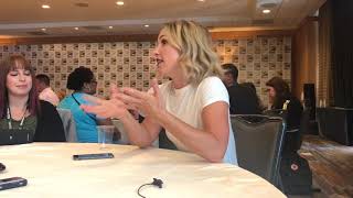 Perdita Weeks Talks Magnum PI at San Diego Comic Con 2018 [upl. by Maxwell]