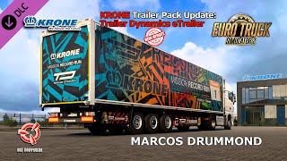 EURO TRUCK SIMULATOR 2  KRONE Trailer Pack Update Trailer Dynamics eTrailer  Como ENCONTRAR [upl. by Zorana]