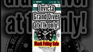 invicta Grand Diver Automatic watch with 300M WR at 11k only on amazon blackfridaysales [upl. by Ddet]