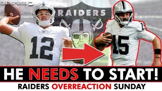 Gardner Minshew NEEDS To Start Over Aidan O’Connell After Vikings Game  Raiders OVERREACTION Sunday [upl. by Vasily50]