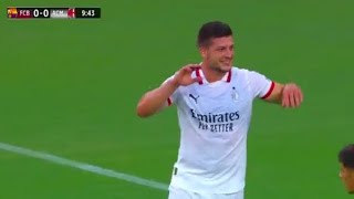 Luka Jovic Goal Barcelona vs AC Milan 12 Goals and Extended Highlights [upl. by Riplex551]