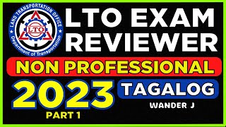 LTO EXAM REVIEWER 2023 TAGALOG [upl. by Hoffmann]