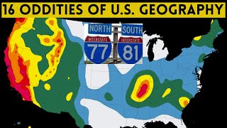 16 Oddities of US Geography [upl. by Ydnab850]