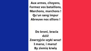 National anthem of France  Hymn Francji  La Marseillaise [upl. by Charie]