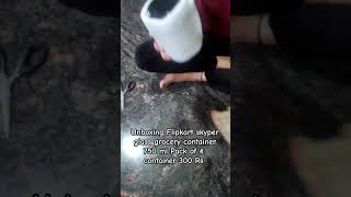 unboxing Flipkart Skyper glass container 750 ml of 4 pack p [upl. by Etennaej]