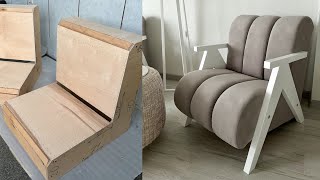 Процесс изготовления мягких кресел для дома DIY мягкая мебель для дома [upl. by Odnam]