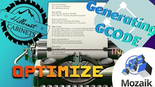 Writing GCODE  Mozaik Software Tutorials [upl. by Suhail569]