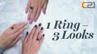 StylingTipp 1 Ring  3 Looks [upl. by Cleopatre]