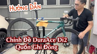 8 Hướng Dẫn Chỉnh Đề DuraAce Di2 Quốn Ghi Đông Lắp Ráp Xe Đạp Road Tại Nhà [upl. by Aroda]