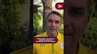 PERSEGUIÇÃO DIZ FLÁVIO AO ANUNCIAR AGENDA DE BOLSONARO NO RIO DE JANEIRO [upl. by Ahsenac722]