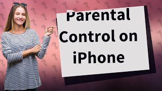 Where is the parental control app on iPhone settings [upl. by Ettenal534]