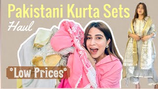 Trendy Kurta Sets Haul  Pakistani suit sets Under Budget kurtaset kurti kurtis hauls [upl. by Atnuahsal196]