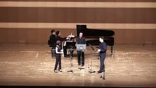 J M Damase Quartet for Flute Oboe Clarinet and Piano [upl. by Virg]