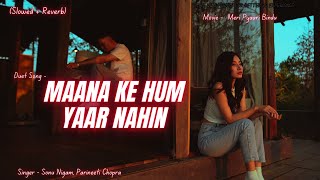 Maana Ke Hum Yaar Nahin  Slowed  Reverb  Duet 💔 Meri Pyaari Bindu 💕 Ayushmann Parineeti 💔 Sonu N [upl. by Hannala]