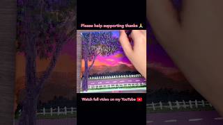 Cold Night Painting shorts painting satisfying trending video art [upl. by Genna]