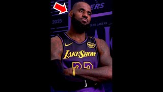 LeBron reacts to NEW Lakers City Edition jersey [upl. by Nodla383]