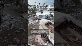 Massive Destruction From Hurricane Miltons Storm Surge in Florida [upl. by Yrtsed190]