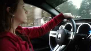 Girl driving the Eleanor Mustang with AWESOME sounding exhaust [upl. by Llenaj]