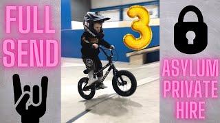 3 year old skate park BMX rider [upl. by Hakvir]