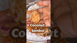 Coconut Sambol sambol sambal thengai shorts trending TraditionallyModernFood [upl. by Odrarej]