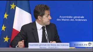 N Sarkozy débat avec les maires des Ardennes [upl. by Othelia]