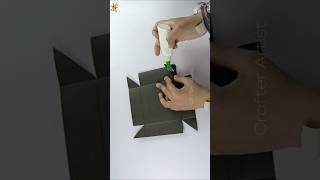 DIY gift box  How to make easy gift box  Crafter Artist shorts easycraft viralvideo shortfeed [upl. by Tap]