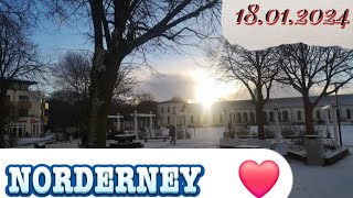 Norderney Germany am Morgen Winterimpressionen City life 2024 [upl. by Atila]