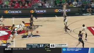 Highlights No 15 Louisville WBB vs No 1214 Notre Dame [upl. by Cherish642]