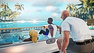 HITMAN 2  Haven Island Synchronized Drowning in Maldives  Silent Assassin Suit Only [upl. by Nilcaj]