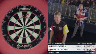 Ricky Evans vs Mike De Decker  UK Open 2024  PDC Darts Full Match Replay [upl. by Tildi]