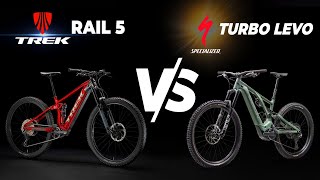 Budget eMTB Battle Specialized Turbo Levo vs Trek Rail 5 [upl. by Fenwick204]