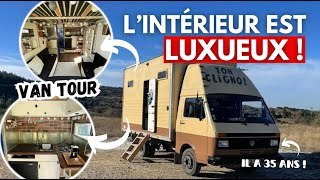 VANTOUR  Un intérieur LUXUEUX dans un VIEUX van 🤩 1 an et demi de vie dedans [upl. by Kreda434]