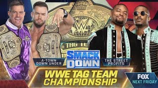 WWE 2K24 ATown Down Under Vs The Street Profits Smackdown WWE Tag Team Championship quotEpic Battlequot [upl. by Uttica]