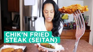 Vegan Chicken Fried Steak  Seitan Recipe [upl. by Templeton166]