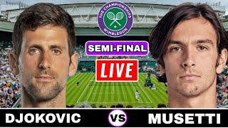 Djokovic vs Musetti Live Streaming  Wimbledon 2024  Lorenzo Musetti vs Novak Djokovic Live [upl. by Akiem282]