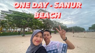 SANUR BEACH  BICYCLE DAY  EVENING IN SANUR  BALI ACTIVITY COUPLE  BALI INDONESIA [upl. by Aicenod214]